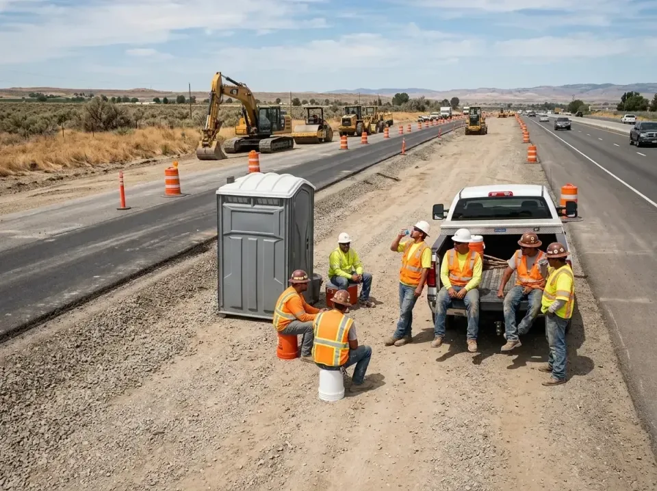 highway-road-construction-crew-007 — frequently asked questions, Porta Potty and Restroom Rentals in Folsom, CA